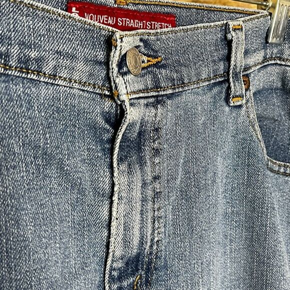 LEVI'S 505  NOUVEAU STRAIGHT STRETCH BROKEN IN SOFT PREMIUM CASUAL DENIM JEANS - Picture 8 of 12